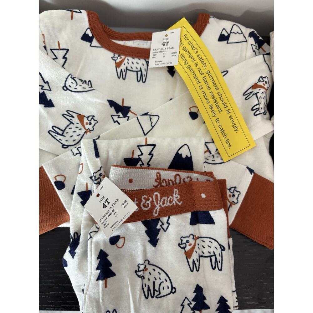 Cat & Jack 4T 2-Piece Pajama Set Children’s Clothing Boys LOT Wholesale Bulk - Picture 3 of 3